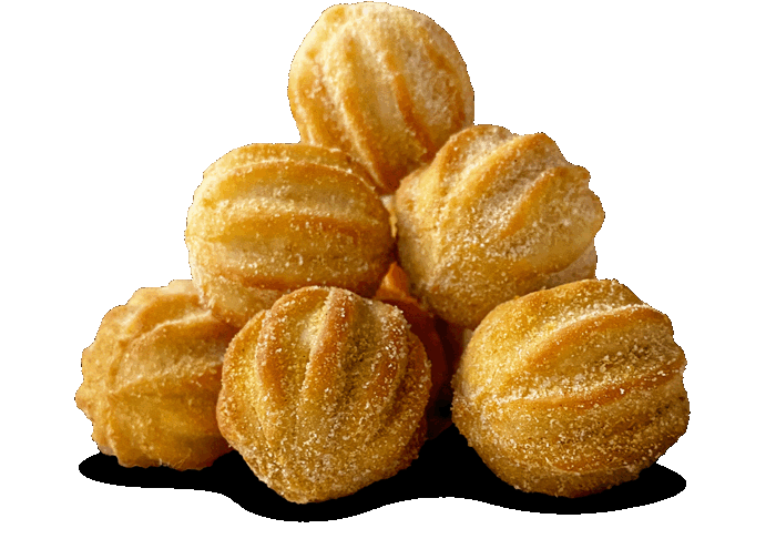 Mini churros com recheio